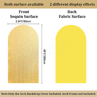 Fiber Wedding Arch Cover AJEW-WH20096-70A-1