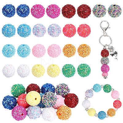 26Pcs 13 Colors Acrylic Beads SACR-PA0001-38-1