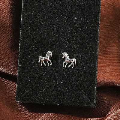 Brass Stud Earrings EJEW-F403-07P-1