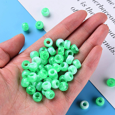 Acrylic European Beads MACR-S375-002B-01-1