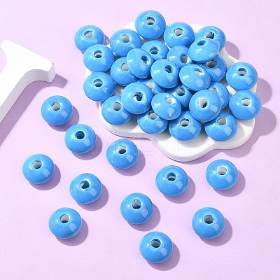 Handmade Porcelain Beads PORC-Q173-15x10mm-06-1