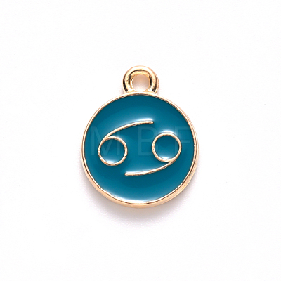 Alloy Enamel Pendants ENAM-S124-01A-05D-1