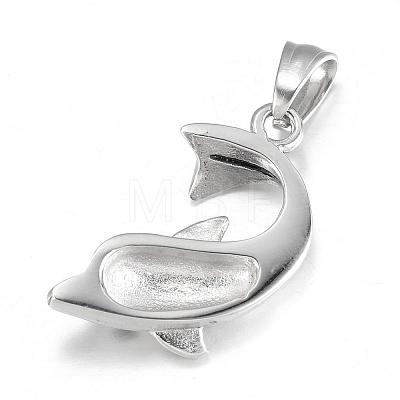316 Surgical Stainless Steel Pendants STAS-P039-080-1