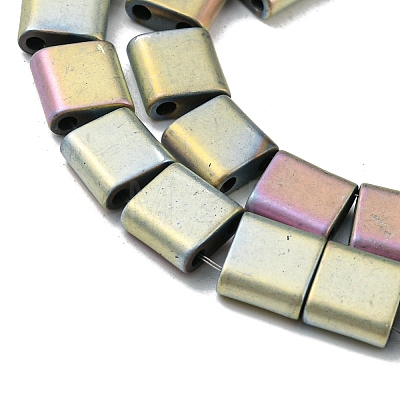 Electroplated Non-magnetic Synthetic Hematite Beads Strands G-C106-A01-07-1