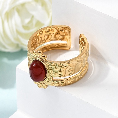 304 Stainless Steel Cuff Open Rings RJEW-F213-02G-1