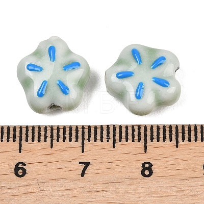Handmade Porcelain Enamel Beads PORC-G016-07-1