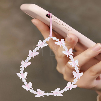 2Pcs 2 Styles Plastic Mobile Straps HJEW-LP0001-16-1