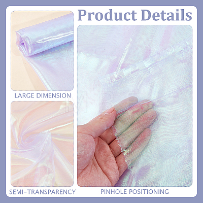 1Pc Polyester Laser Fabric AJEW-GF0014-48D-1