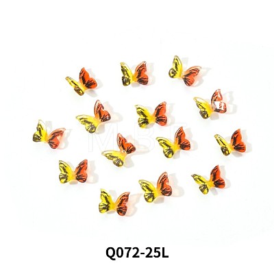 3D Resin Butterfly Nail Charms MRMJ-Q072-25L-1