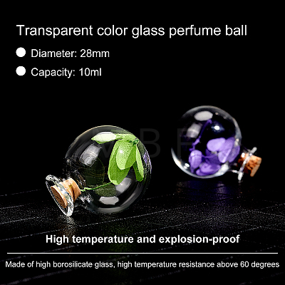 BENECREAT Car Hanging Glass Perfume Bottles HJEW-BC0001-02-1