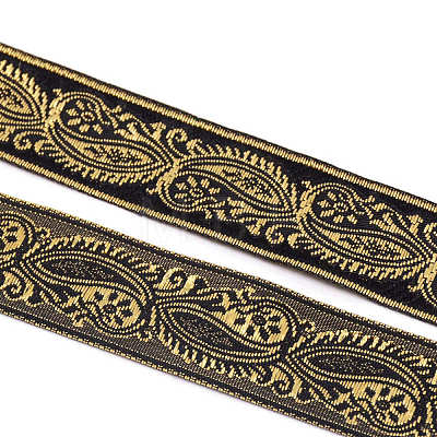 Ethnic Style Embroidery Polyester Ribbons OCOR-WH0066-14-1