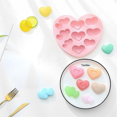 Heart Food Grade Silicone Molds DIY-F044-10-1