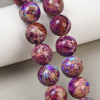 Dyed Natura Imperial Jasper Beads Strands GG-CBAF9E5-A01-14mm-C-1