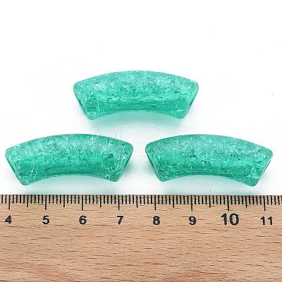 Transparent Crackle Acrylic Beads CACR-S009-001A-NM-1