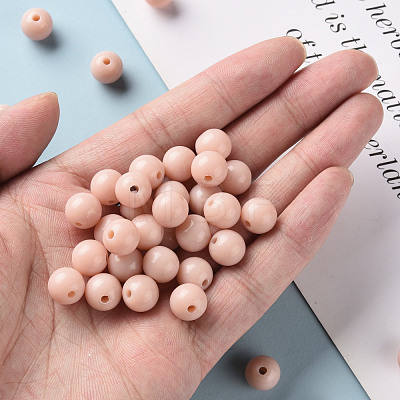 Opaque Acrylic Beads MACR-S370-C10mm-34-1