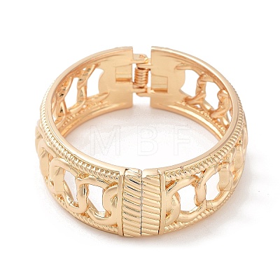 Alloy Wide Hinged Bangles BJEW-C058-03B-G-1