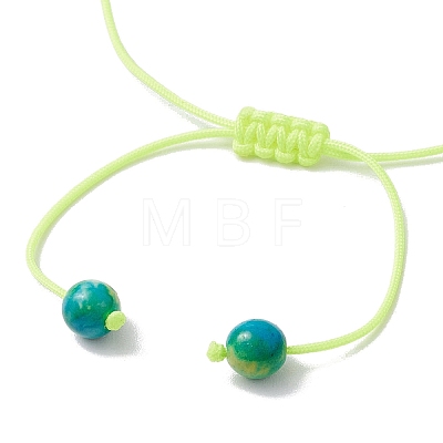 Adjustable Nylon Cord Braided Bead Bracelets for Women Men BJEW-JB11297-03-1