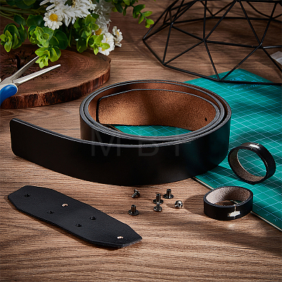 Cowhide Leather Belt Strap AJEW-WH0314-393-1