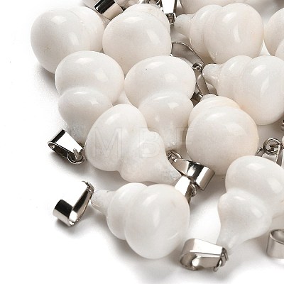 Natural White Jade Pendants G-B127-03P-14-1