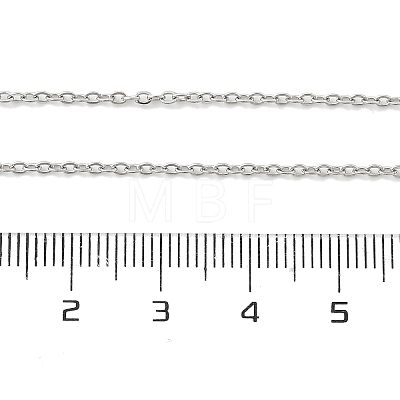 Non-Tarnish 304 Stainless Steel Cable Chains Necklace for Men Women NJEW-N050-A02-S15-1