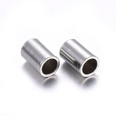 Tarnish Resistant 201 Stainless Steel Tube Beads STAS-O107-07P-A-1