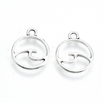 Tibetan Style Alloy Charms X-TIBE-S323-070AS-RS-1