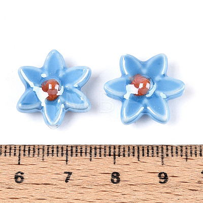 Handmade Porcelain Beads Strands PORC-N008-10B-1