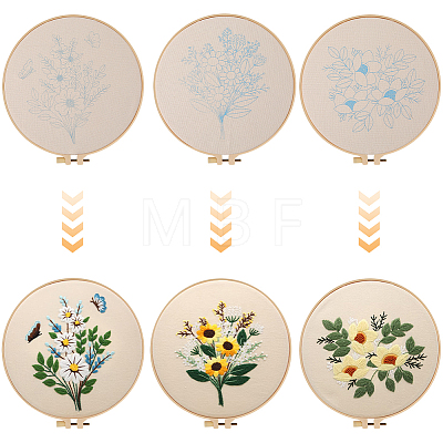 DIY Embroidery Kits For Beginner DIY-WH20011-73C-1