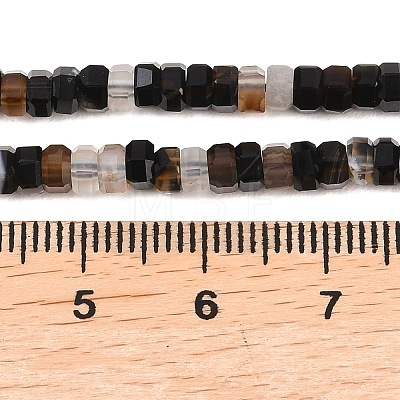 Natural Agate Beads Strands G-G345-C36-2x4mm-1
