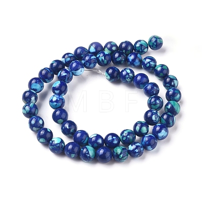 Natural Lapis Lazuli Beads Strands G-D0006-C07-8mm-1