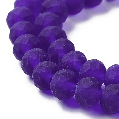 Transparent Glass Beads Strands X-EGLA-A034-T6mm-MD06-1