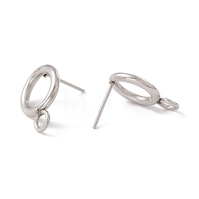 Non-Tarnish 304 Stainless Steel Stud Earring Findings STAS-P308-02A-P-1