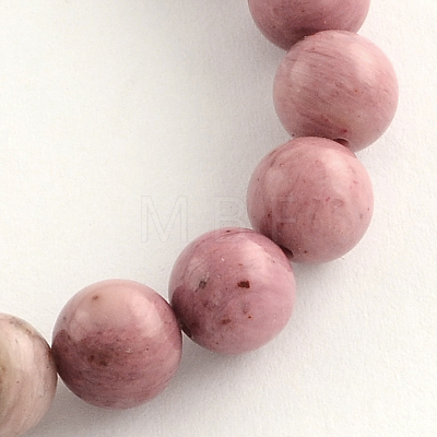 Natural Rhodonite Beads Strands G-R257-4mm-1