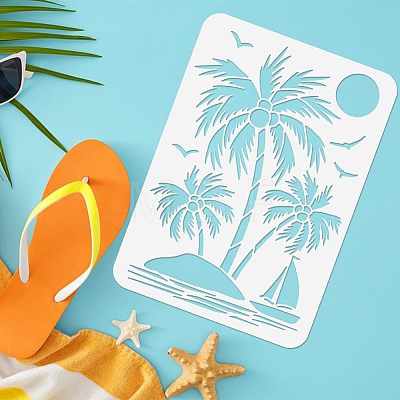 Large Plastic Reusable Drawing Painting Stencils Templates DIY-WH0202-232-1