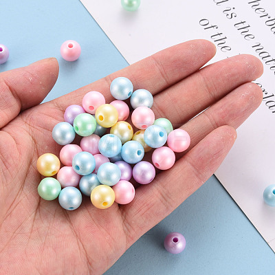 Opaque Acrylic Beads MACR-S370-H10mm-1