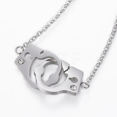304 Stainless Steel Link Bracelets BJEW-H521-03P-1