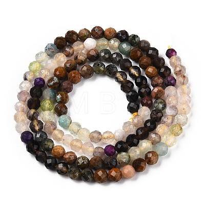 Natural Mixed Gemstone Beads Strands G-D080-A01-02-28-1