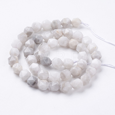 Natural White Crazy Lace Agate Beads Strands G-J376-14-8mm-1