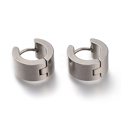 Tarnish Resistant 202 Stainless Steel Huggie Hoop Earrings EJEW-F262-02D-P-1