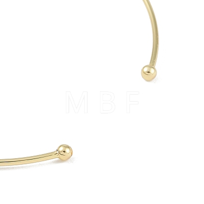 Brass Open Cuff Bangle Making KK-U020-15G-1