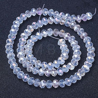 Electroplate Glass Beads Strands X-EGLA-A034-T8mm-B02-1