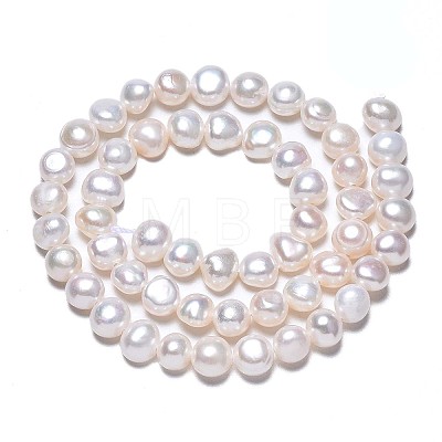Natural Cultured Freshwater Pearl Beads Strands X1-PEAR-N014-07C-1