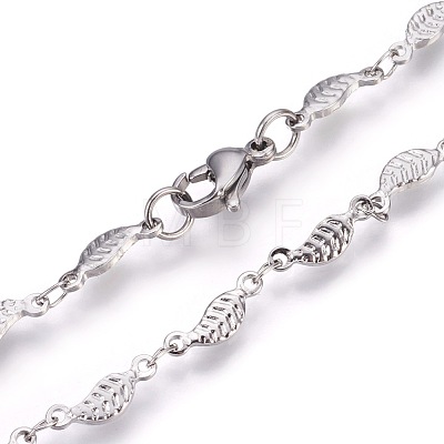 304 Stainless Steel Link Chain Bracelets BJEW-P239-16-1