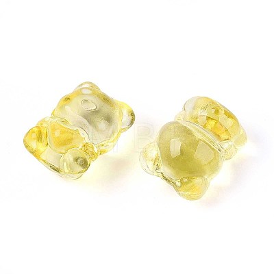 Baking Paint Transparent Glass Beads DGLA-N018-02J-1