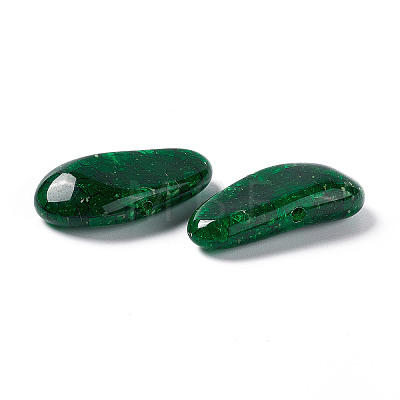 Crackle Opaque Acrylic Beads OACR-C006-36-1