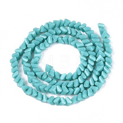 Opaque Glass Beads Strands GLAA-N019-4mm-19-1