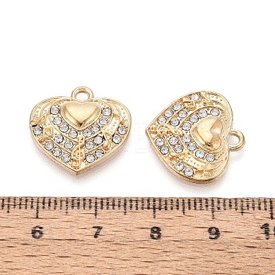Alloy Rhinestone Pendants FIND-N008-28KCG-1