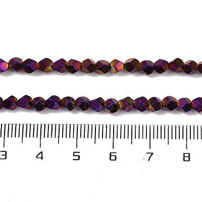 Electroplated Synthetic Non-magnetic Hematite Beads Strands G-A234-G03-01D-1