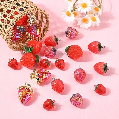 Strawberry Pendant Kits DIY-YW0016-23-1