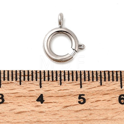 Brass Spring Ring Clasps KK-D407-20P-C-1